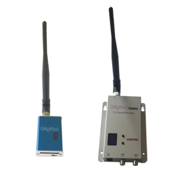 Hot Sales Mini FPV Video Sender 1.5Ghz 5W VTX Wireless Video Audio Transmitter Receiver 5000mW Long Range Drone Camera RC FPV